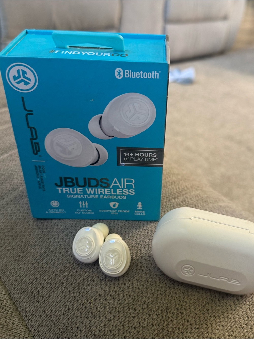 JLab JBuds Air True Wireless Earbuds - White